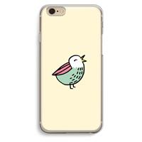 CaseCompany Birdy: iPhone 6 / 6S Transparant Hoesje