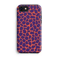 CaseCompany Purple Giraffe: iPhone 7 Tough Case