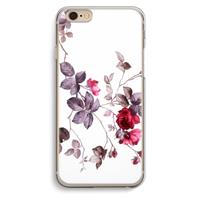 CaseCompany Mooie bloemen: iPhone 6 / 6S Transparant Hoesje