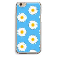 CaseCompany Margrietjes: iPhone 6 / 6S Transparant Hoesje