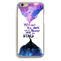 CaseCompany Stars quote: iPhone 6 / 6S Transparant Hoesje