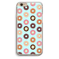 CaseCompany Donuts: iPhone 6 / 6S Transparant Hoesje