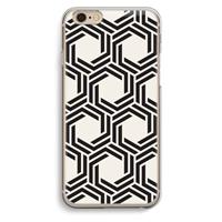CaseCompany Geometrisch patroon: iPhone 6 / 6S Transparant Hoesje