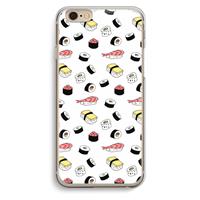 CaseCompany Sushi time: iPhone 6 / 6S Transparant Hoesje