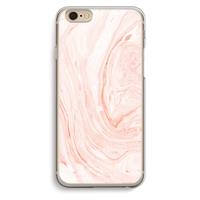 CaseCompany Peach bath: iPhone 6 / 6S Transparant Hoesje