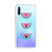 CaseCompany Smiley watermeloen: Huawei P Smart Pro Transparant Hoesje