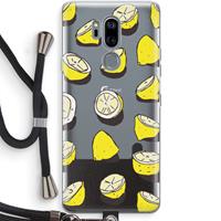 CaseCompany When Life Gives You Lemons...: LG G7 Thinq Transparant Hoesje met koord