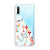 CaseCompany Gekleurde driehoekjes pastel: Huawei P Smart Pro Transparant Hoesje