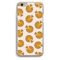 CaseCompany You Had Me At Pizza: iPhone 6 / 6S Transparant Hoesje