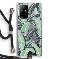 CaseCompany This Sh*t Is Bananas: Oppo A94 5G Transparant Hoesje met koord