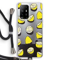 CaseCompany When Life Gives You Lemons...: Oppo A94 5G Transparant Hoesje met koord