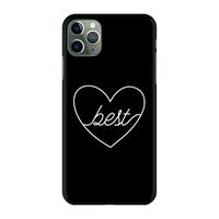 CaseCompany Best heart black: Volledig geprint iPhone 11 Pro Max Hoesje