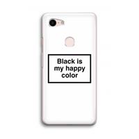 CaseCompany Black is my happy color: Google Pixel 3 Transparant Hoesje