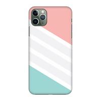 CaseCompany Strepen pastel: Volledig geprint iPhone 11 Pro Max Hoesje