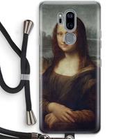 CaseCompany Mona Lisa: LG G7 Thinq Transparant Hoesje met koord
