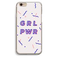 CaseCompany GRL PWR: iPhone 6 / 6S Transparant Hoesje