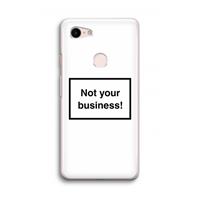 CaseCompany Not your business: Google Pixel 3 Transparant Hoesje