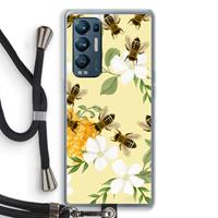 CaseCompany No flowers without bees: Oppo Find X3 Neo Transparant Hoesje met koord