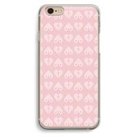 CaseCompany Ass 'n Titties: iPhone 6 / 6S Transparant Hoesje