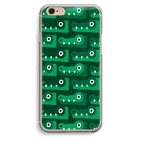 CaseCompany Crocs: iPhone 6 / 6S Transparant Hoesje