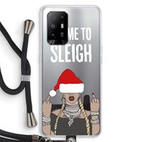 CaseCompany Came To Sleigh: Oppo A94 5G Transparant Hoesje met koord