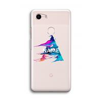 CaseCompany Abstract Spectrum: Google Pixel 3 Transparant Hoesje