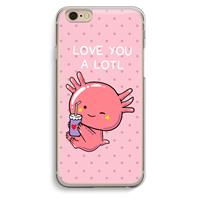 CaseCompany Love You A Lotl: iPhone 6 / 6S Transparant Hoesje
