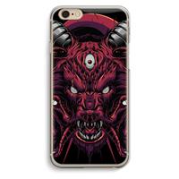 CaseCompany Hell Hound and Serpents: iPhone 6 / 6S Transparant Hoesje