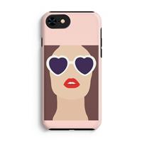 CaseCompany Red lips: iPhone 7 Tough Case