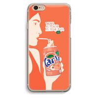 CaseCompany Peach please!: iPhone 6 / 6S Transparant Hoesje
