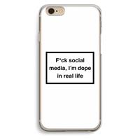 CaseCompany I'm dope: iPhone 6 / 6S Transparant Hoesje