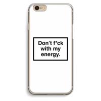 CaseCompany My energy: iPhone 6 / 6S Transparant Hoesje