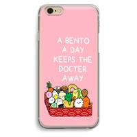 CaseCompany Bento a day: iPhone 6 / 6S Transparant Hoesje