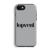 CaseCompany Topvent Grijs Zwart: iPhone 7 Tough Case