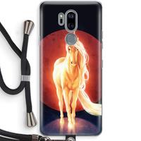 CaseCompany Last Unicorn: LG G7 Thinq Transparant Hoesje met koord