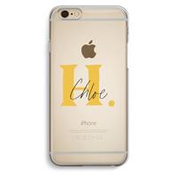 CaseCompany Amber Script: iPhone 6 / 6S Transparant Hoesje