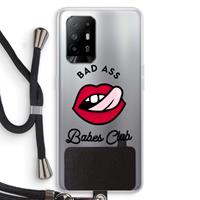 CaseCompany Badass Babes Club: Oppo A94 5G Transparant Hoesje met koord