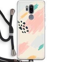 CaseCompany Sunday Chillings: LG G7 Thinq Transparant Hoesje met koord
