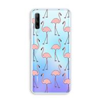 CaseCompany Anything Flamingoes: Huawei P Smart Pro Transparant Hoesje