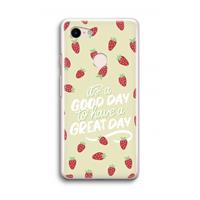CaseCompany Don't forget to have a great day: Google Pixel 3 Transparant Hoesje