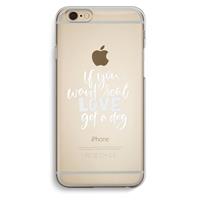 CaseCompany Partner in crime: iPhone 6 / 6S Transparant Hoesje