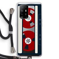 CaseCompany Here's your tape: Oppo A94 5G Transparant Hoesje met koord