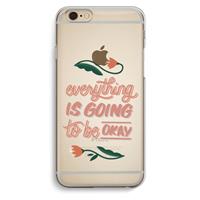 CaseCompany Optimistic flower girl: iPhone 6 / 6S Transparant Hoesje