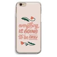 CaseCompany Optimistic flower girl: iPhone 6 / 6S Transparant Hoesje
