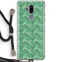 CaseCompany Moroccan tiles 2: LG G7 Thinq Transparant Hoesje met koord