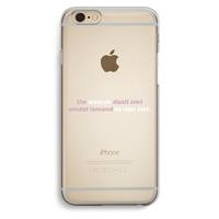 CaseCompany uw waarde daalt niet: iPhone 6 / 6S Transparant Hoesje