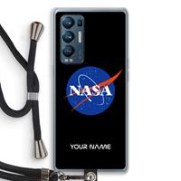 CaseCompany NASA: Oppo Find X3 Neo Transparant Hoesje met koord