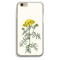 CaseCompany Tansy: iPhone 6 / 6S Transparant Hoesje