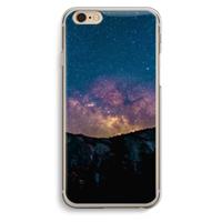 CaseCompany Travel to space: iPhone 6 / 6S Transparant Hoesje