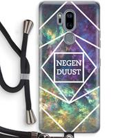 CaseCompany Negenduust ruimte: LG G7 Thinq Transparant Hoesje met koord